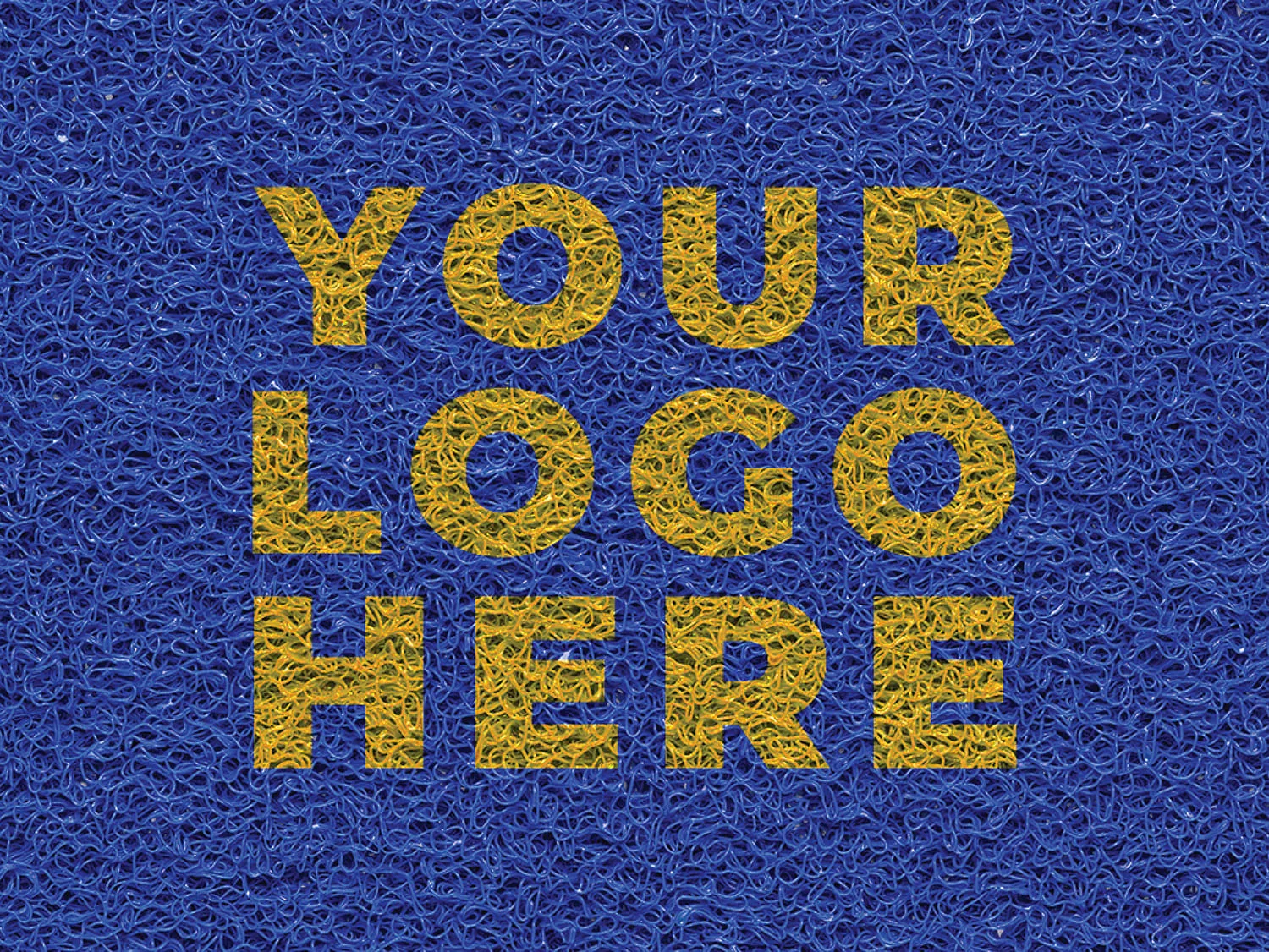 UV baskılı Walkmats logo paspas temsili